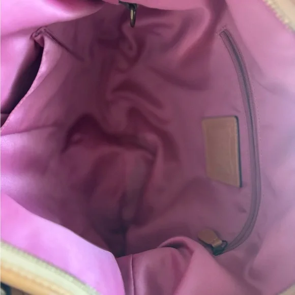 Coach Soho Hobo Vintage Tan Studded Crystal Shoulder Bag Suede Strap - Picture 6 of 9